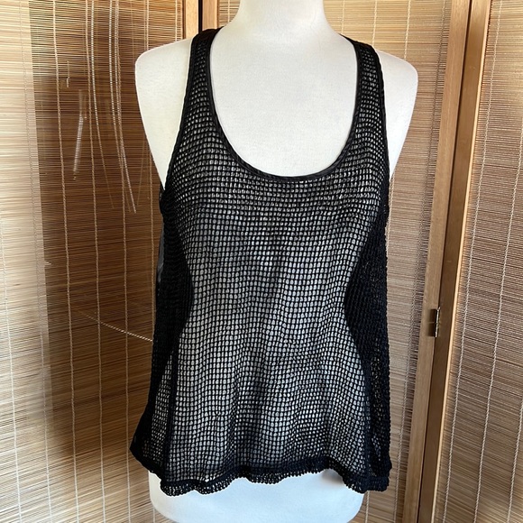 Ariat Bette Shimmer Netted Tank S - Picture 1 of 11